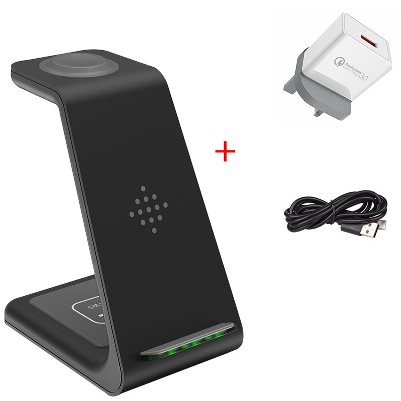 3-in-1 wireless charging station white version - multi-device charger for Apple ecosystem