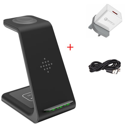 3-in-1 wireless charging station white version - multi-device charger for Apple ecosystem