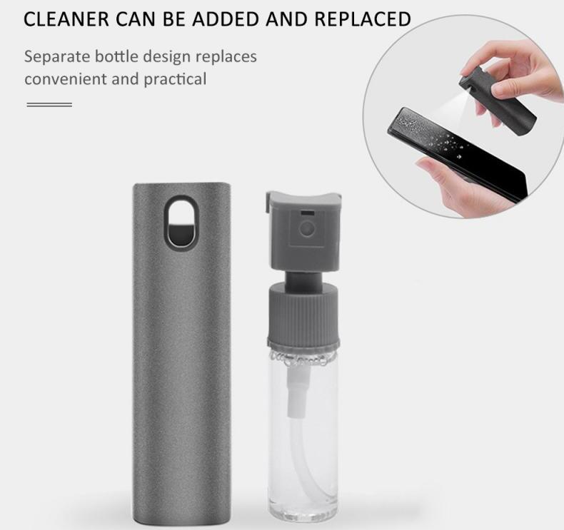 Clean smartphone screen result after using the cleaning kit
