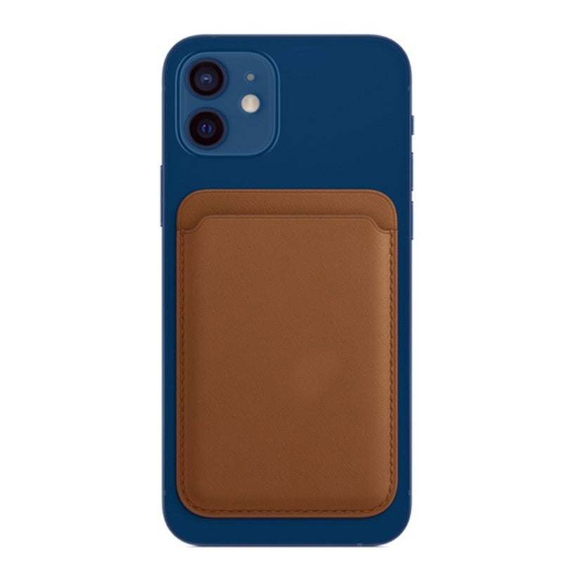 MagSafe wallet case attached to iPhone - flush low-profile design