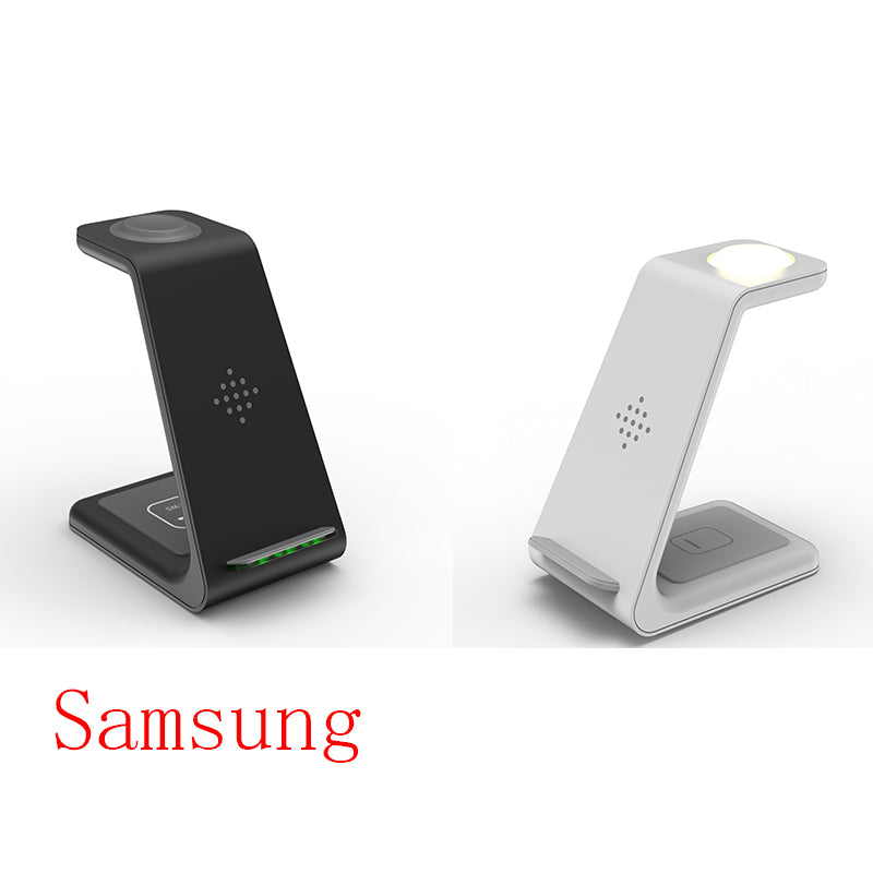 3-in-1 wireless charging station USB-C power adapter included in box